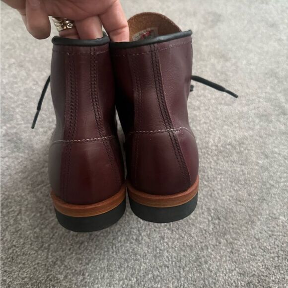 Red Wing Shoes Beckman 6” Black Cherry Excalibur Leather Boot Sz 10.5 - Picture 6 of 8